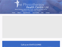 Tablet Screenshot of physioclinic.net